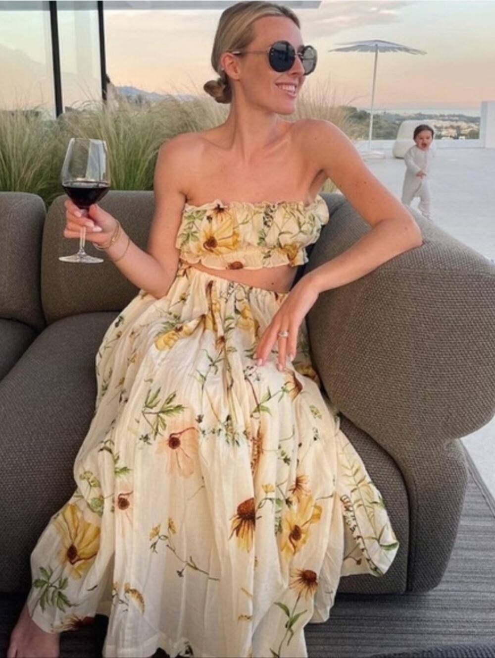 H&M Floral Meadow Maxi Skirt